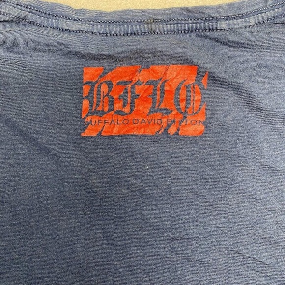 David Buffalo Bitton Graphic Tee Thrifted Vintage Style Size L - Picture 9 of 11